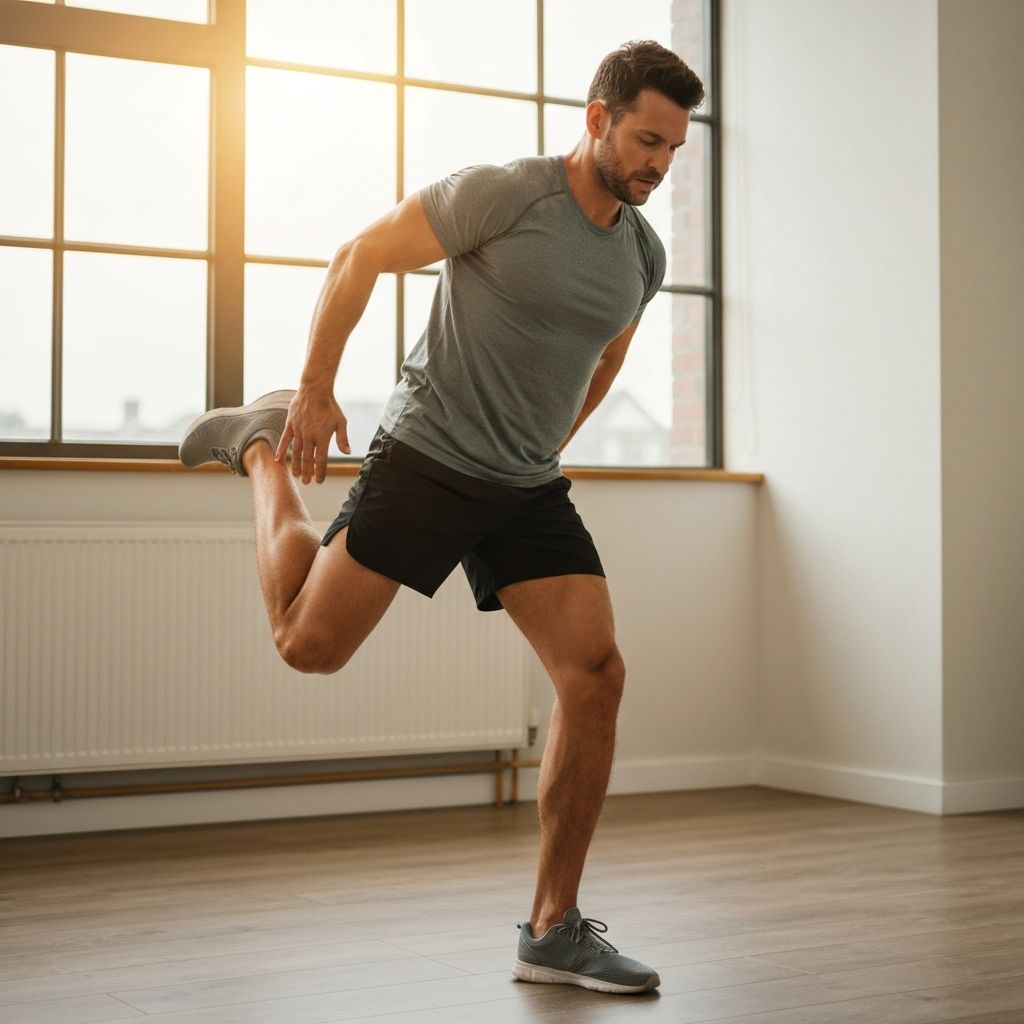 Bein- und Hüftdehnung